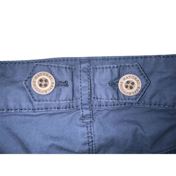 Natural Reflections Women's Shorts Chino Bermuda Blue Sz 12‎ 100% CottonPockets - Picture 7 of 14